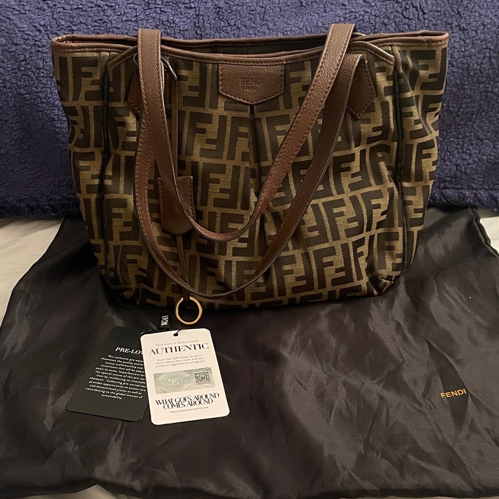 Fendi Zucca tote